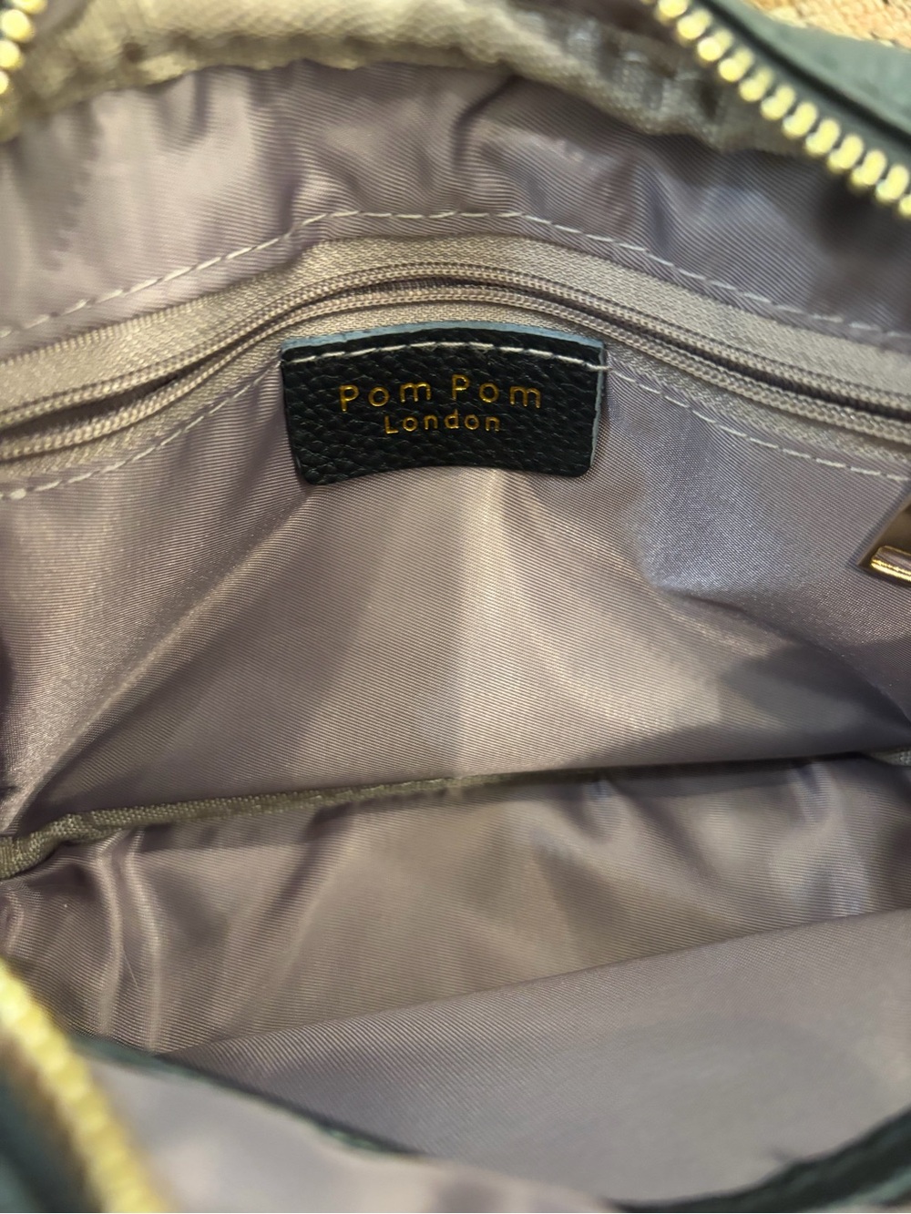 Pom Pom London Mayfair Crossbody Bag in Black Leather / includes 3 straps! - Picture 3 of 8